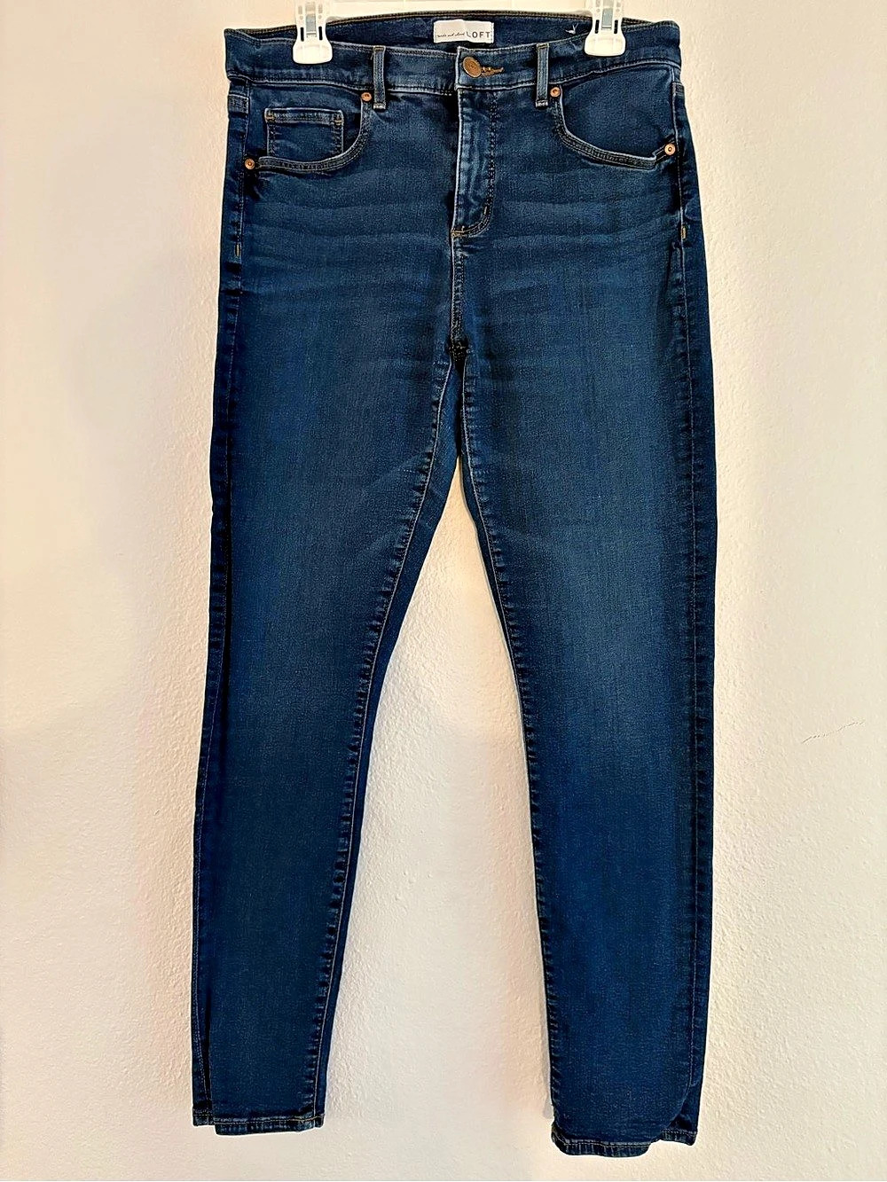 LOFT Skinny Crop Dark Wash Jeans Size 30/10
